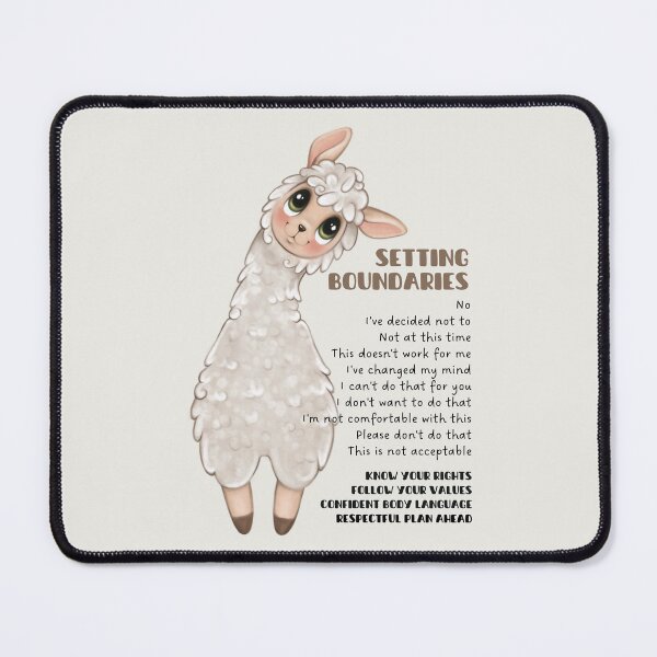 Item preview, No Drama Llama Collection, 1 of 3. Just a friendly reminder that you have the right to say no and be treated with respect. Setting boundaries can be hard, hope this helps. designed and sold by Orianah.