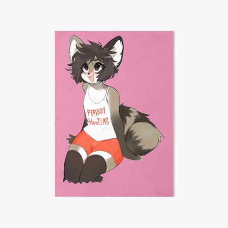 Femboy Décolletage Art Board Print for Sale by FemboyFanart