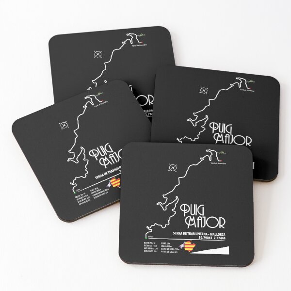 Item preview,  Coll de Femenia Climb Mallorca Spain Ma-10 Cycling Motorcycle Trail Map Sticker T-Shirt 04 designed and sold by OuterShellUK.