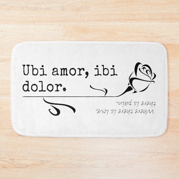 Item preview, Where there is love, there is pain - Latin - T-Shirts, Stickers, Magnets, House - VBK - VisionsByKaren designed and sold by VisionsByKaren.