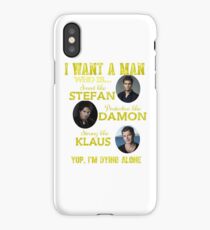 the vampire diaries - i want the man iPhone Case