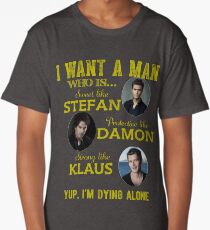 the vampire diaries - i want the man Long T-Shirt