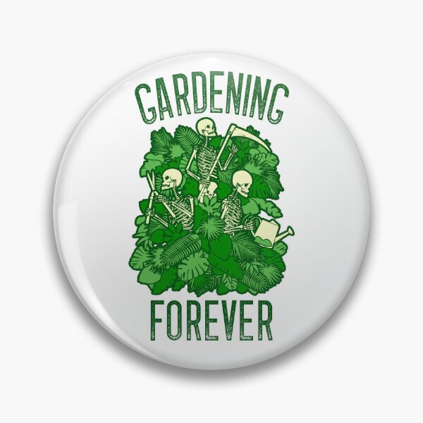 Item preview, Gardening Forever Funny Plant Lover Skeleton Goth Gardener designed and sold by GrandeDuc.