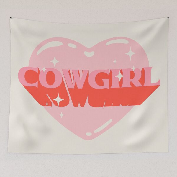 Item preview, COWGIRL | HOWDY Y'ALL Pink Cowgirl Heart Cowboy Rodeo Love Preppy Aesthetic | White Background designed and sold by PEARROT.