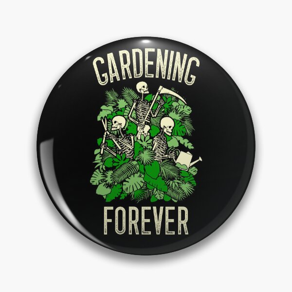 Item preview, Gardening Forever Funny Plant Lover Skeleton Goth Gardener designed and sold by GrandeDuc.