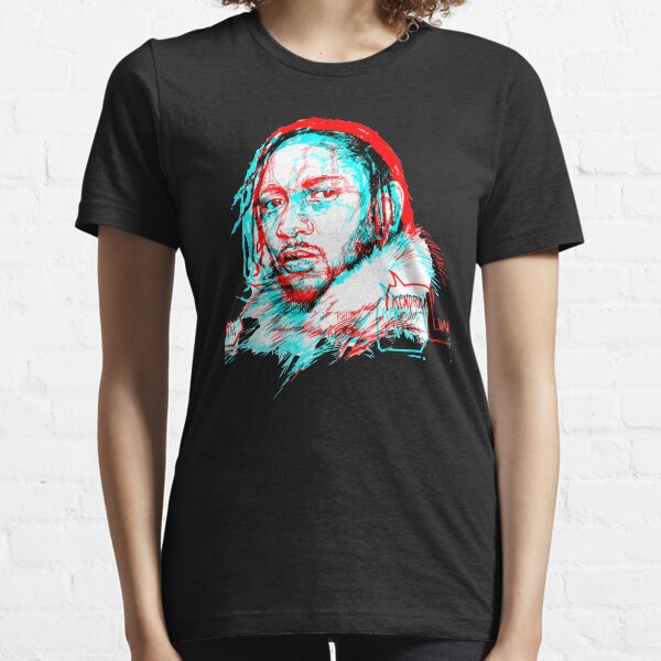 Kendrick Lamar 3D Glitched Portrait Essential T-Shirt