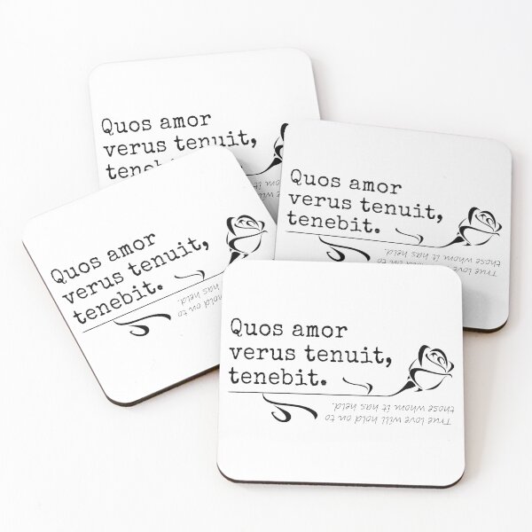Item preview, True love will hold on to those whom it has held - Latin - T-Shirts, Stickers, Magnets, House - VBK - VisionsByKaren designed and sold by VisionsByKaren.