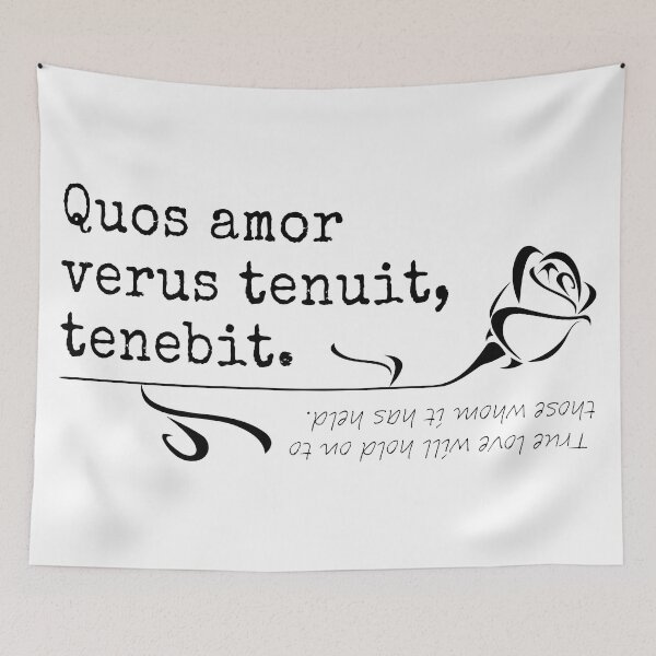 Item preview, True love will hold on to those whom it has held - Latin - T-Shirts, Stickers, Magnets, House - VBK - VisionsByKaren designed and sold by VisionsByKaren.