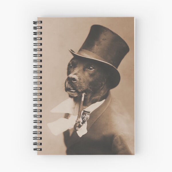 Item preview, Funny Vintage Gentleman Dog in Top Hat with a Pipe designed and sold by knightsydesign.