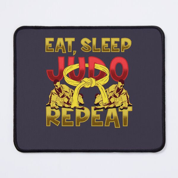 Item preview, Funny Gifts For Grappling Judoka design Judo graphic Eat Sleep Judo Repeat Fitted V-Neck designed and sold by HaagBachmann.