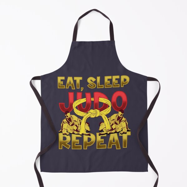 Item preview, Funny Gifts For Grappling Judoka design Judo graphic Eat Sleep Judo Repeat Fitted V-Neck designed and sold by HaagBachmann.