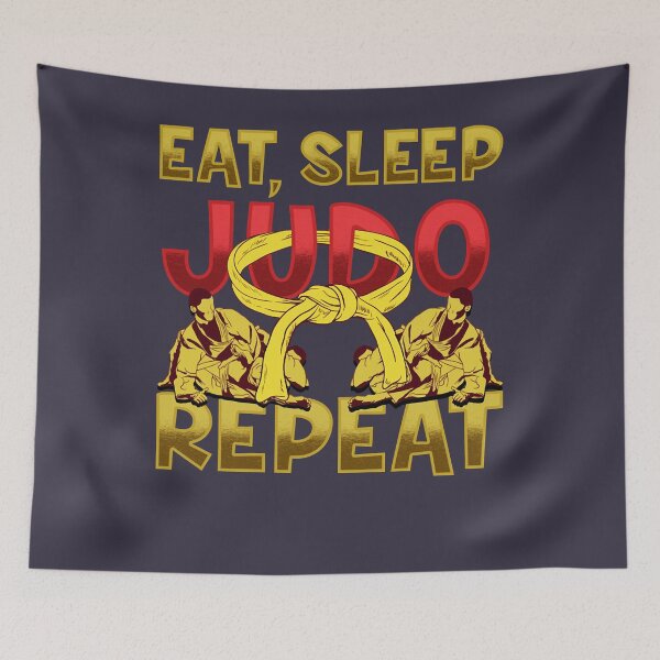 Artikelvorschau, Lustige Geschenke zum Grappling Judoka Design Judo Grafik Eat Sleep Judo Repeat Taillierter V-Ausschnitt entworfen und verkauft von HaagBachmann.