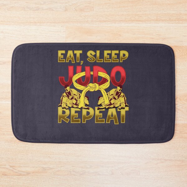 Item preview, Funny Gifts For Grappling Judoka design Judo graphic Eat Sleep Judo Repeat Fitted V-Neck designed and sold by HaagBachmann.