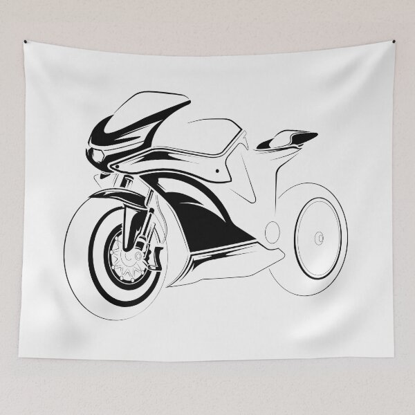 Item preview, Racing motorcycle as a sketch icon designed and sold by AndreMi.