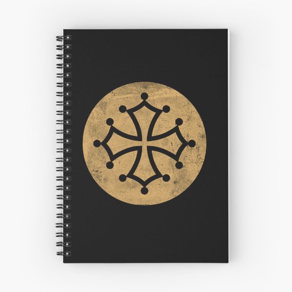 Item preview, Cathar Cross, Occitan cross in gold circle designed and sold by IsisOsiris.