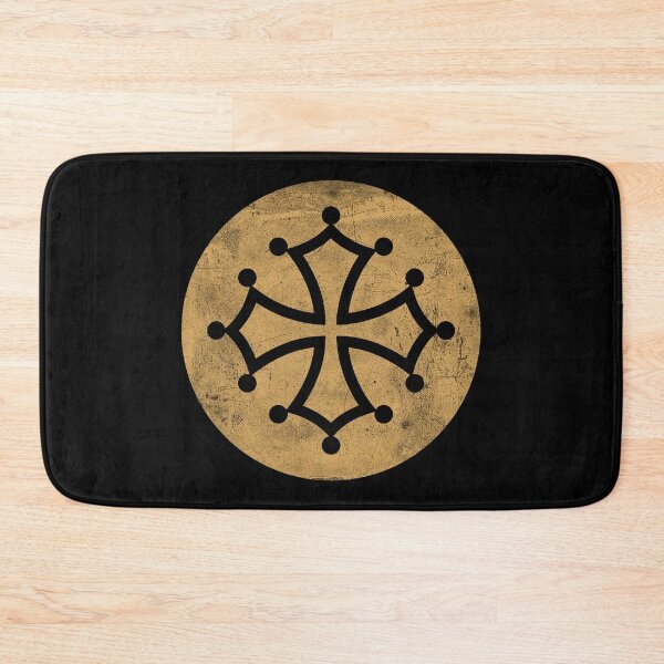 Item preview, Cathar Cross, Occitan cross in gold circle designed and sold by IsisOsiris.