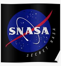Póster SNASA (Secreto NASA - Logotipo)