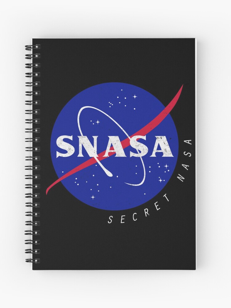 Snasa Secret Nasa Logo Spiral Notebook By Lirovi Redbubble