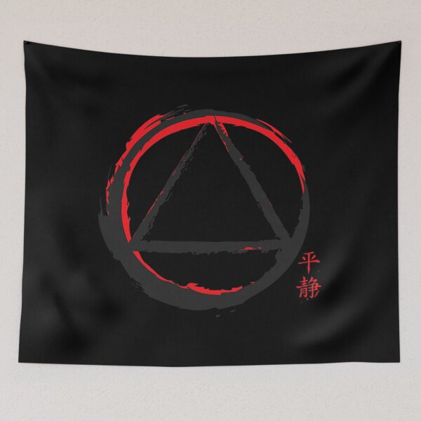 Item preview, AA Logo Symbol Serenity Recovery Sober Gift designed and sold by KnutMoser.