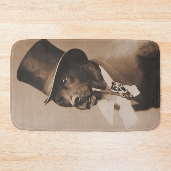 Item preview, Funny Vintage Gentleman Dog in Top Hat with a Pipe designed and sold by knightsydesign.