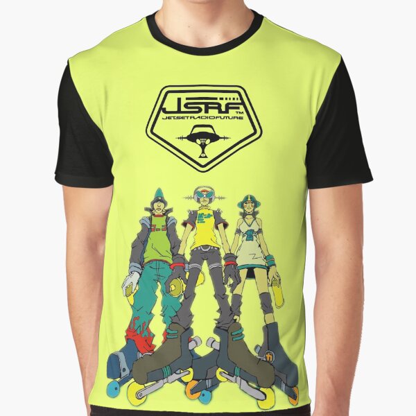 Vista previa del artículo con la obra «Jet Set Radio Future (JSRF) Logotipo de los GGs Negro», diseñado y vendido por everything4eva.