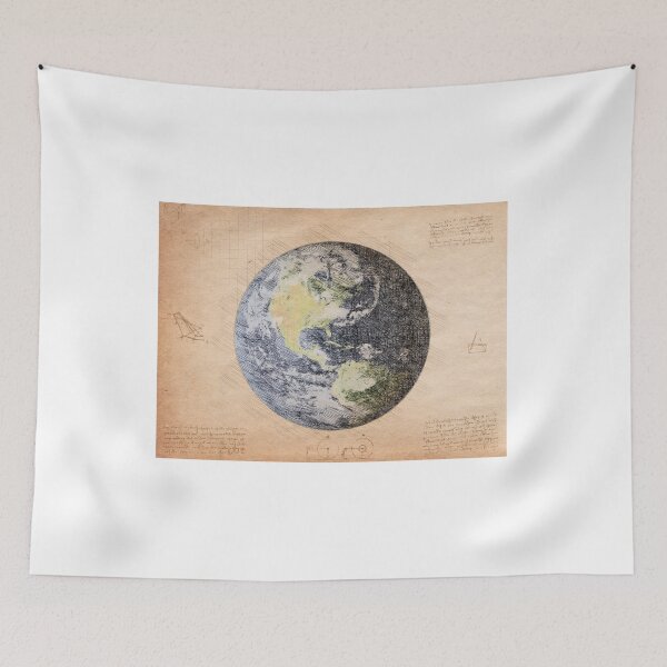 Item preview, Da Vinci Sketch Art Planet Earth - Vintage designed and sold by Rayyanz.