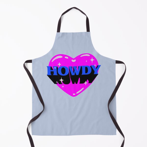 Item preview, HOWDY YALL | HOWDY Y'ALL Retrovawe Space Blue Pink Neon Cowgirl Heart Cowboy Rodeo Love Preppy Aesthetic | Black Background designed and sold by PEARROT.