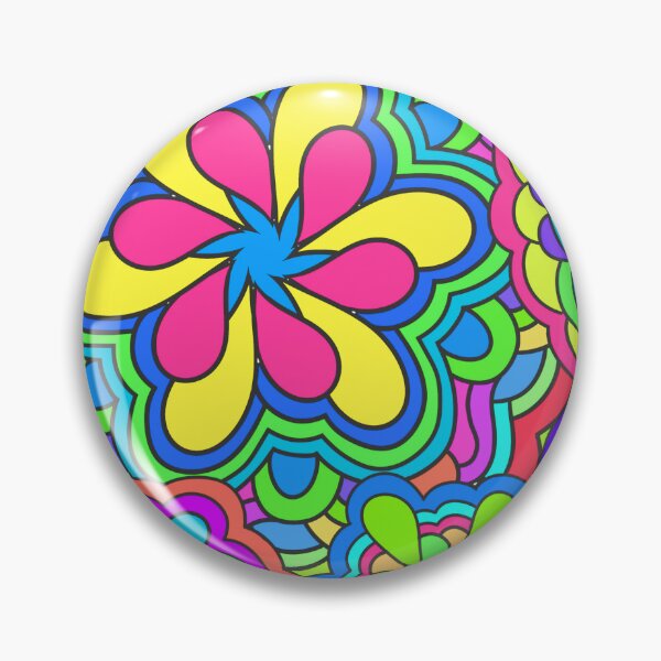 Item preview, Funky Colorful Psychedelic Retro Art designed and sold by Alondra.
