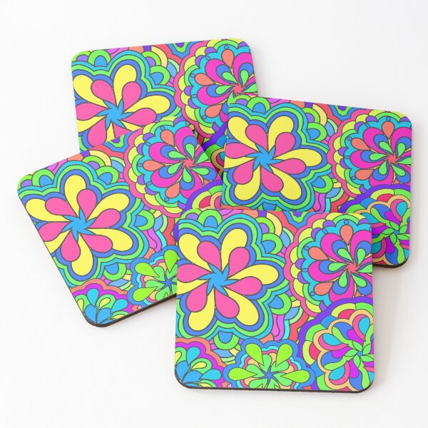 Item preview, Funky Colorful Psychedelic Retro Art designed and sold by Alondra.