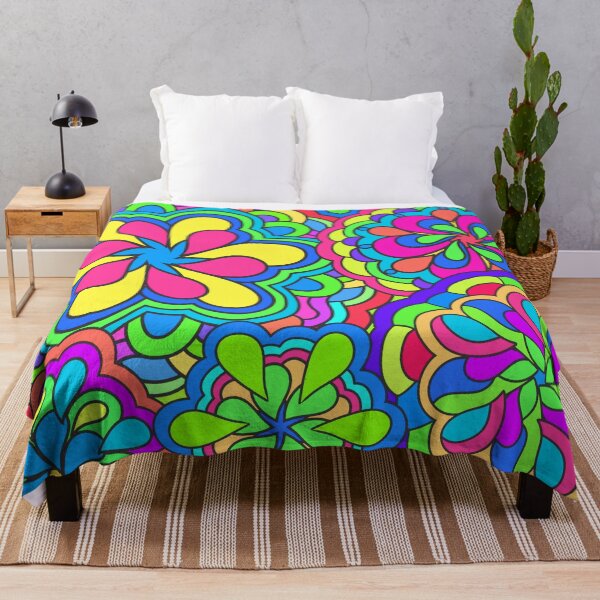Item preview, Funky Colorful Psychedelic Retro Art designed and sold by Alondra.