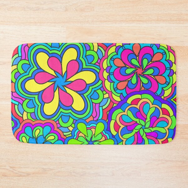 Item preview, Funky Colorful Psychedelic Retro Art designed and sold by Alondra.