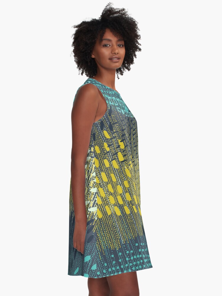 Alternate view of Cosmic Particles by Friztin A-Line Dress