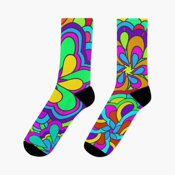 Item preview, Funky Colorful Psychedelic Retro Flower Art designed and sold by Alondra.