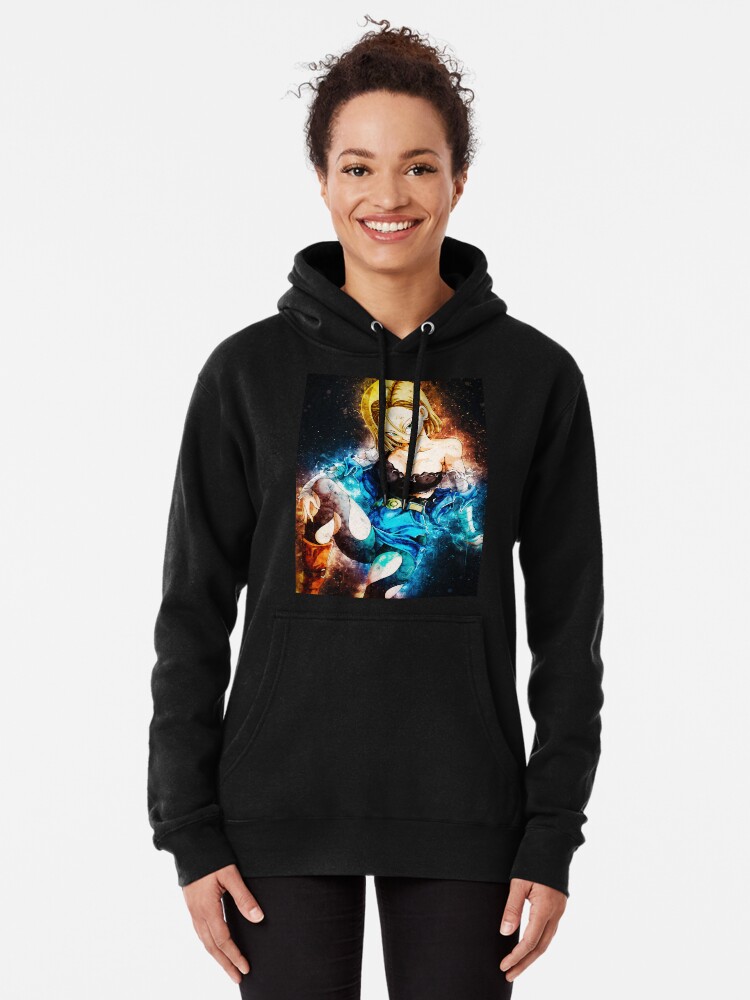 Androide 18 Dragon Ball animado Sudadera con capucha