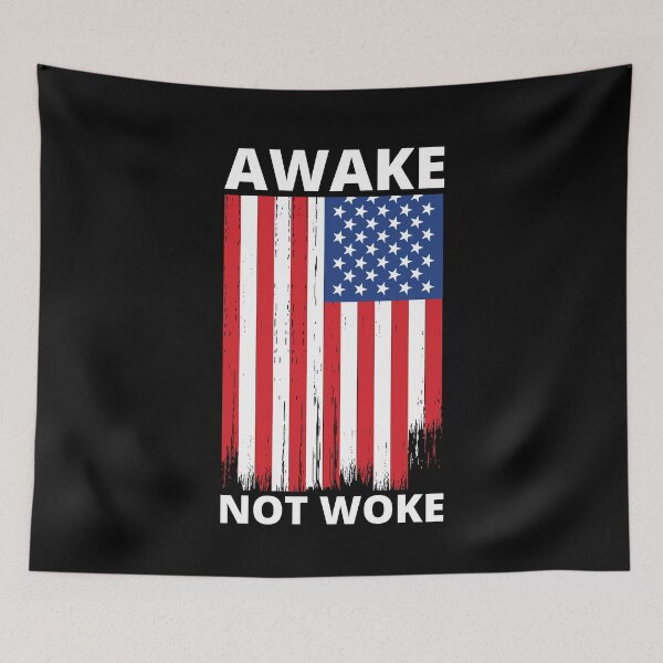 Item preview, Awake not woke designed and sold by JustPoly.