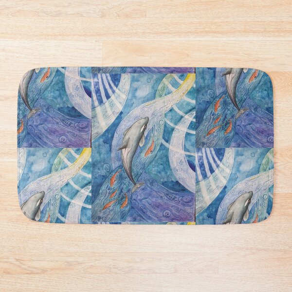 Item preview, Orca and salmon  designed and sold by Ida Eriksson.