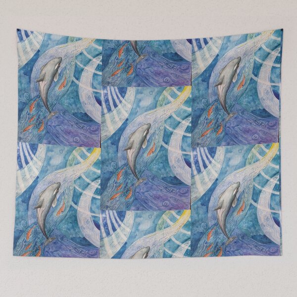 Item preview, Orca and salmon  designed and sold by Ida Eriksson.