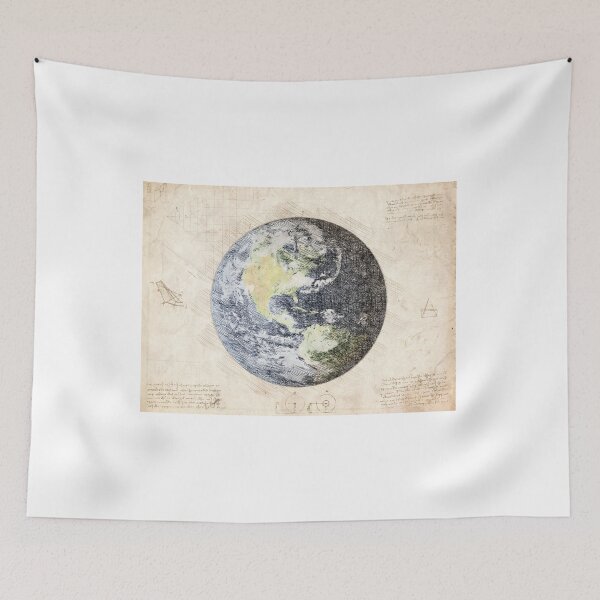 Item preview, Da Vinci Sketch Art Planet Earth - Paper designed and sold by Rayyanz.
