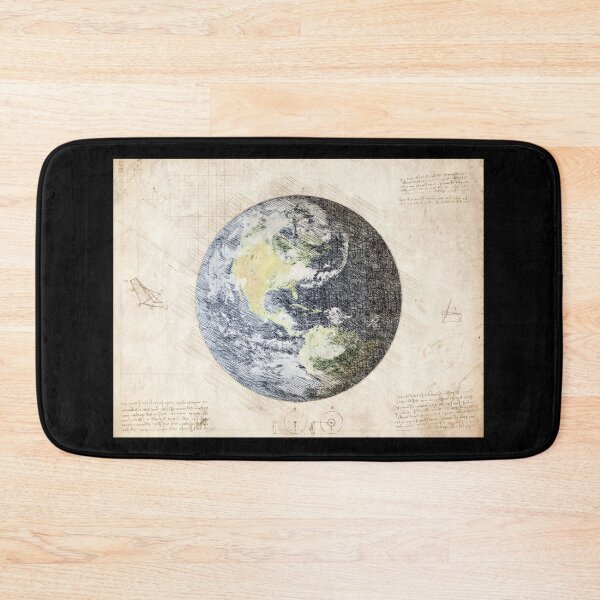 Item preview, Da Vinci Sketch Art Planet Earth - Paper designed and sold by Rayyanz.