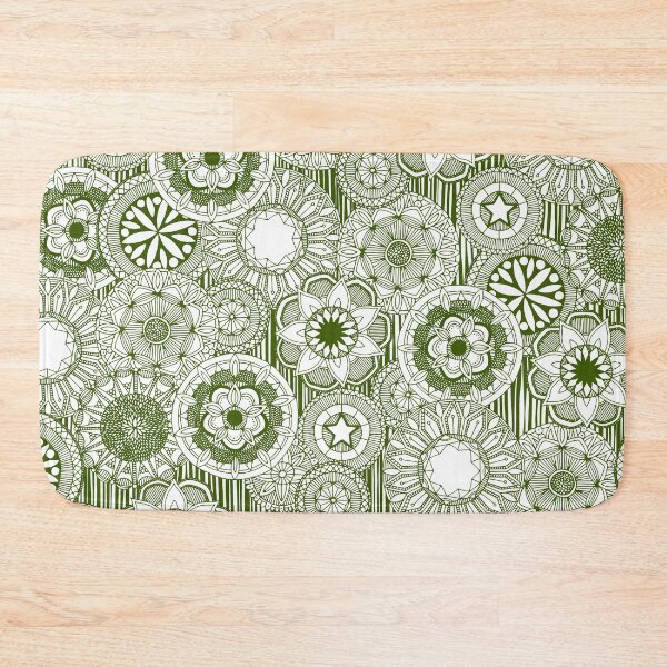 Item preview, mandala cirque green white designed and sold by scrummy.