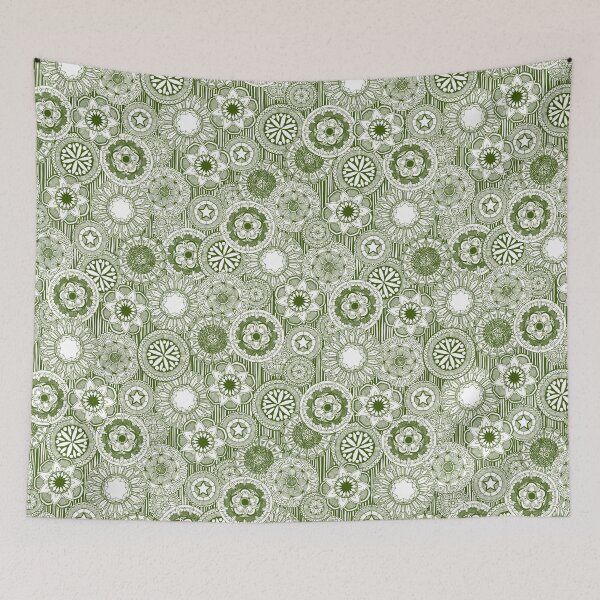 Item preview, mandala cirque green white designed and sold by scrummy.