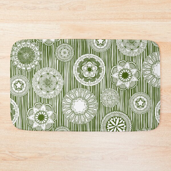 Item preview, mandala cirque spot green white designed and sold by scrummy.