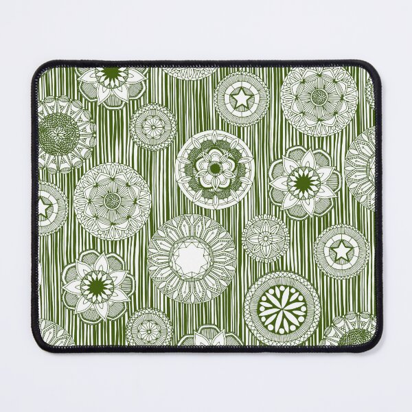 Item preview, mandala cirque spot green white designed and sold by scrummy.