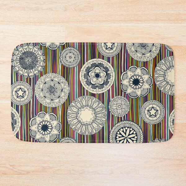 Item preview, mandala cirque spot indigo multi stripe designed and sold by scrummy.