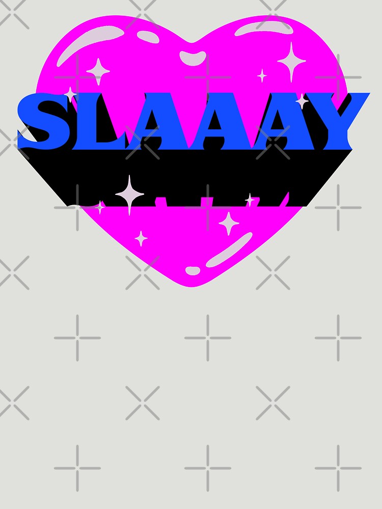 SLAAAY  Retrovawe Space Blue Pink Neon Heart Preppy Aesthetic