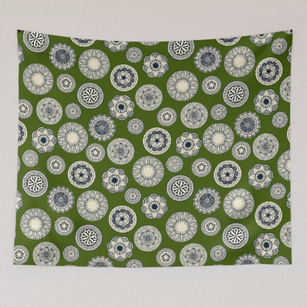 Item preview, mandala cirque spot green designed and sold by scrummy.