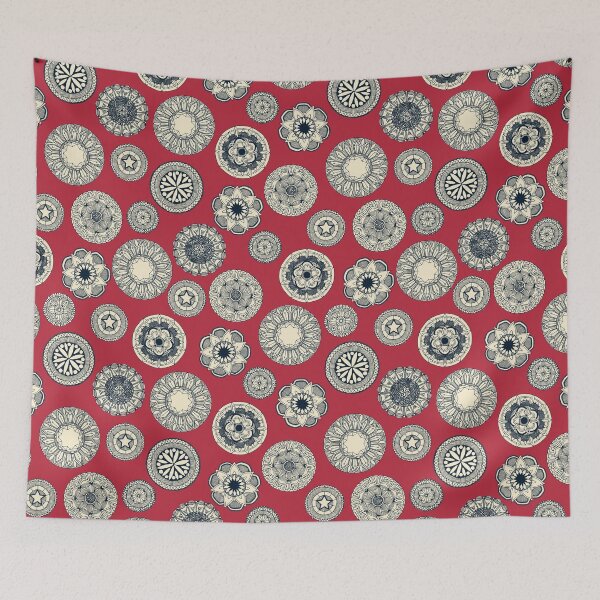 Item preview, mandala cirque spot red designed and sold by scrummy.