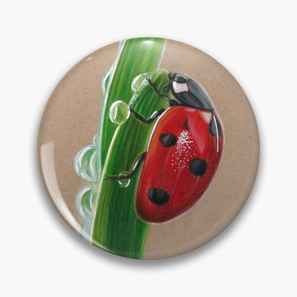 Item preview, Ladybug on a leaf designed and sold by rosemarydrawing.