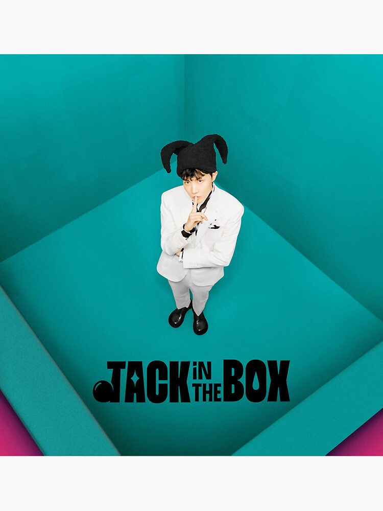 J Hope Jack in the box Sticker for Sale by Donnaunique