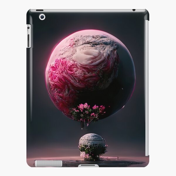Cosmic Flower Alien Sci-Fi Space Planet iPad Snap Case
